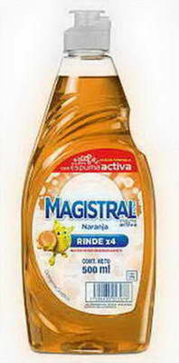 DETER. MAGISTRAL NARANJA ( NARANJA ) ( BULTO X 20 ) X 500 ML